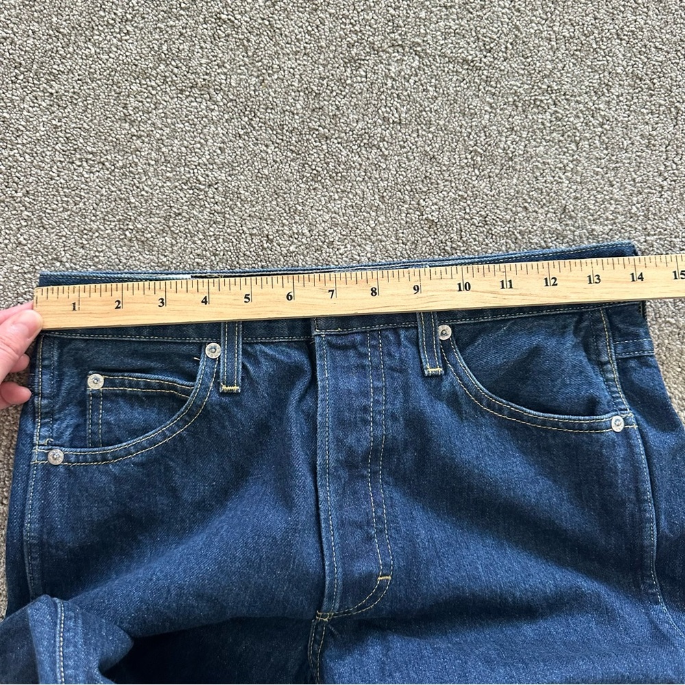 AMO Lover Boy High-Rise Cropped Jeans Size 26 Button Fly - Picture 7 of 9
